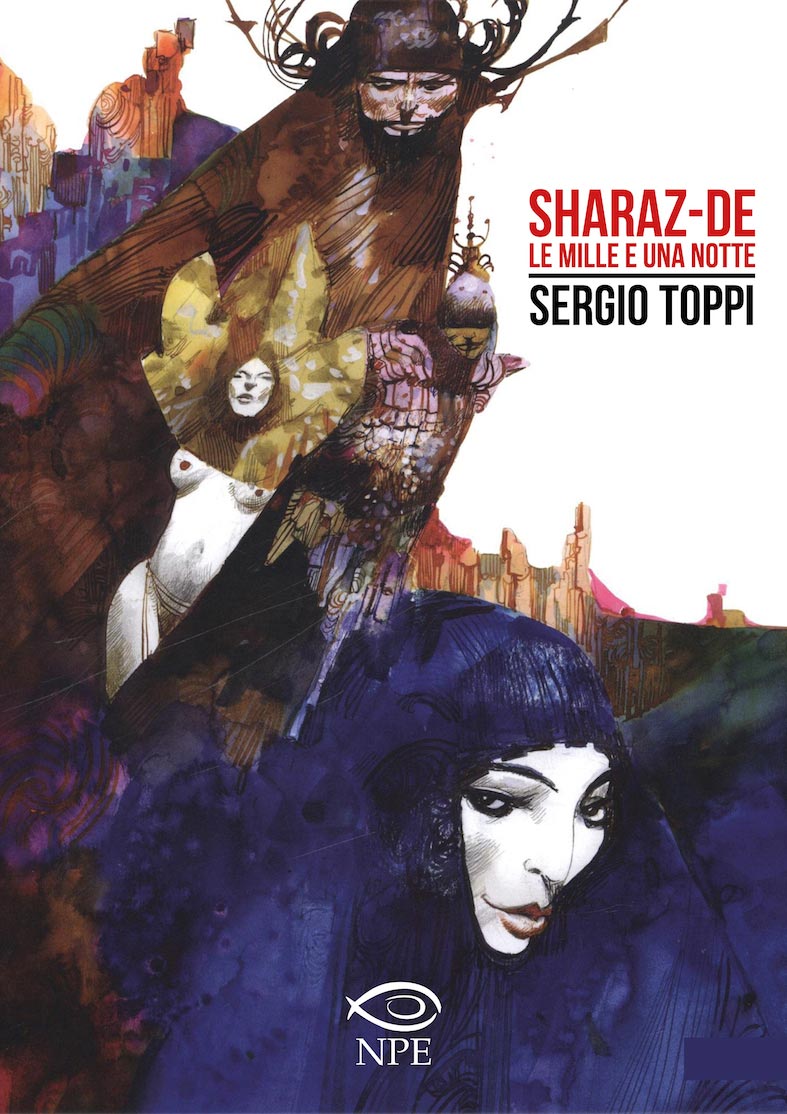 La copertina di Sherazade Le Mille e una notte di Sergio Toppi